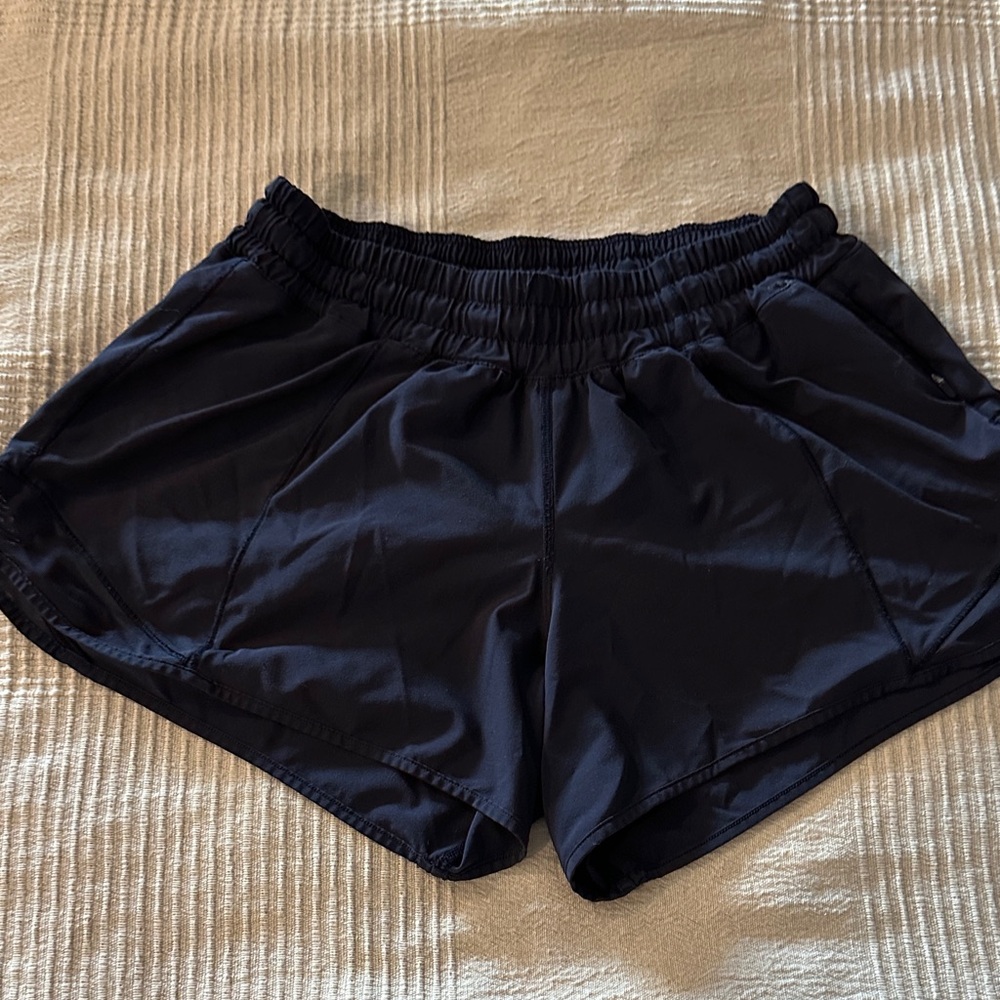 Women's Lululemon Navy Blue Hotty Hot Athletic Shorts